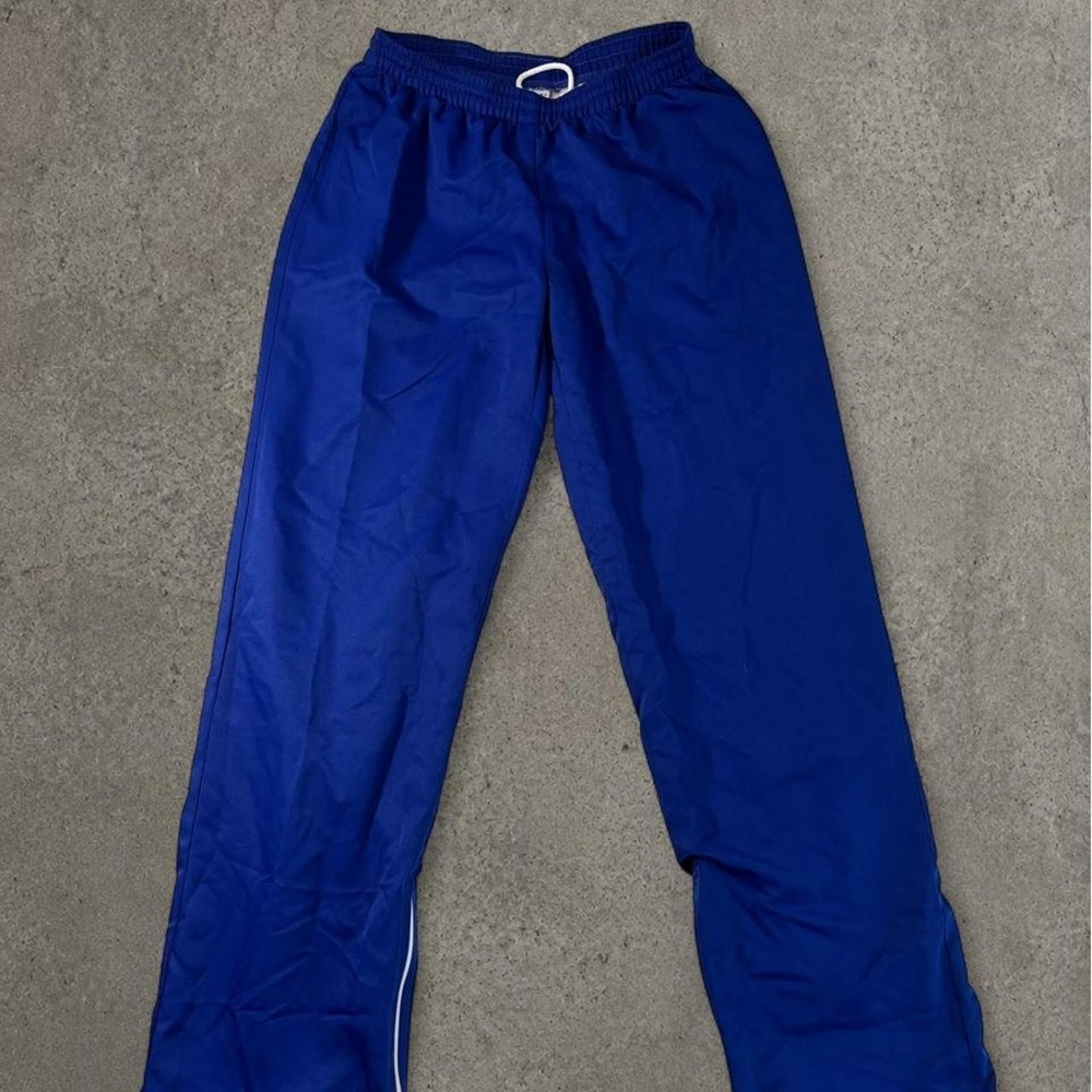 Vintage Y2K Baggy Windbreaker Track Pants Mens Medium Blue 0303